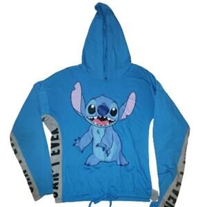 Disney Juniors SM Stitch Long Sleeve Pullover Hoodie